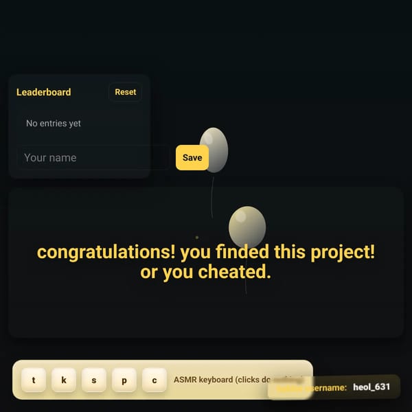 there is a slight and small chance that this project will appear in the posts tab