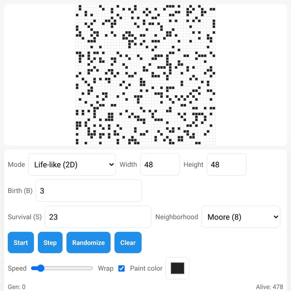 Cellular Automaton Maker & Simulator