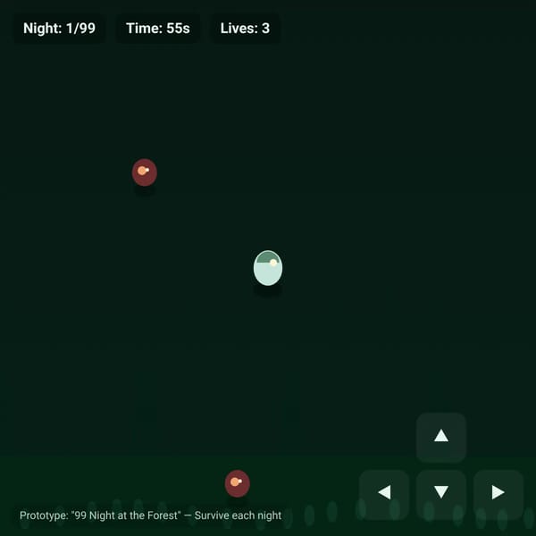 99 Night at the Forest — Web Prototype