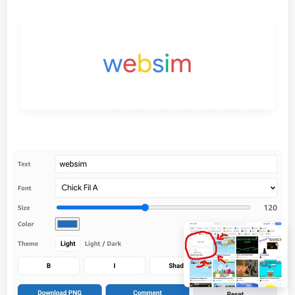 Websim Logo Editor 2.0V