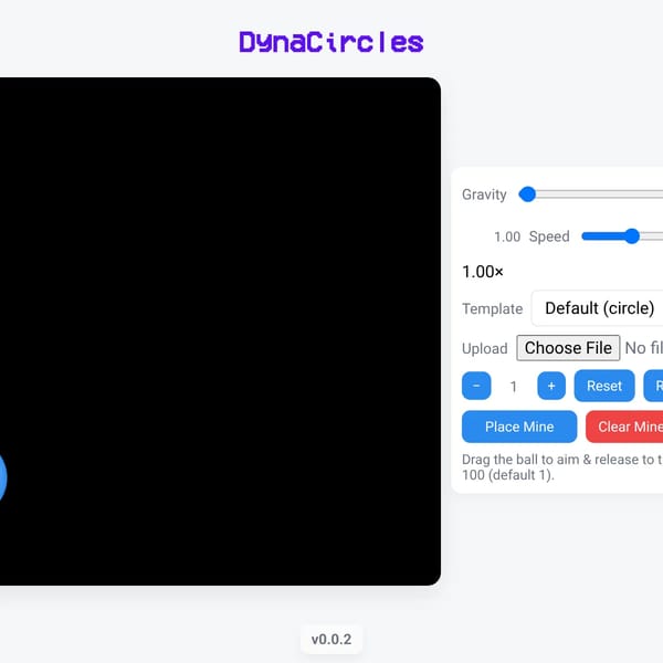 DynaCircles --- The Physics Engine