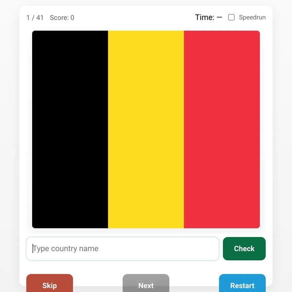 Flag speedrun