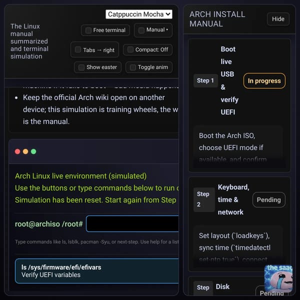Arch Install Manual & Simulation