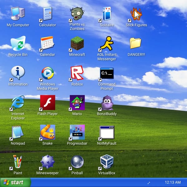 Windows XP Simulator with AI Internet