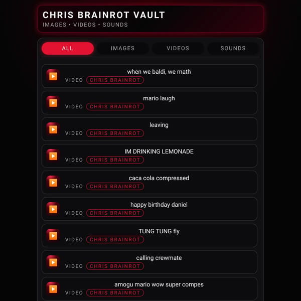 Chris Brainrot Vault
