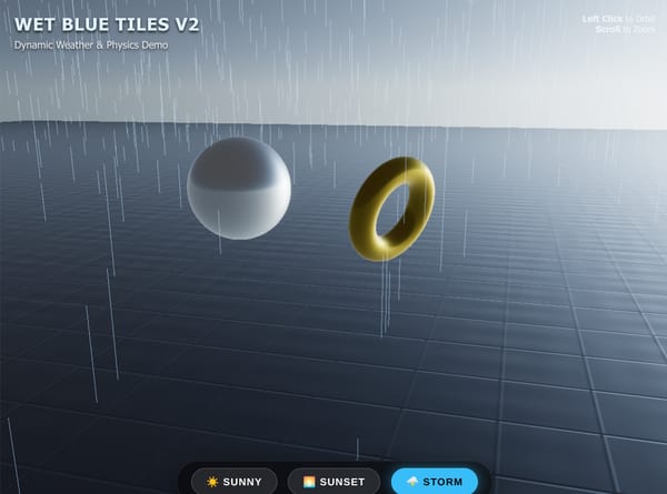 Dynamic Weather & Physics Demo ( Alpha )