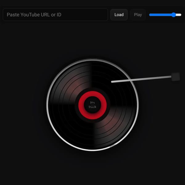 YouTube Record Player