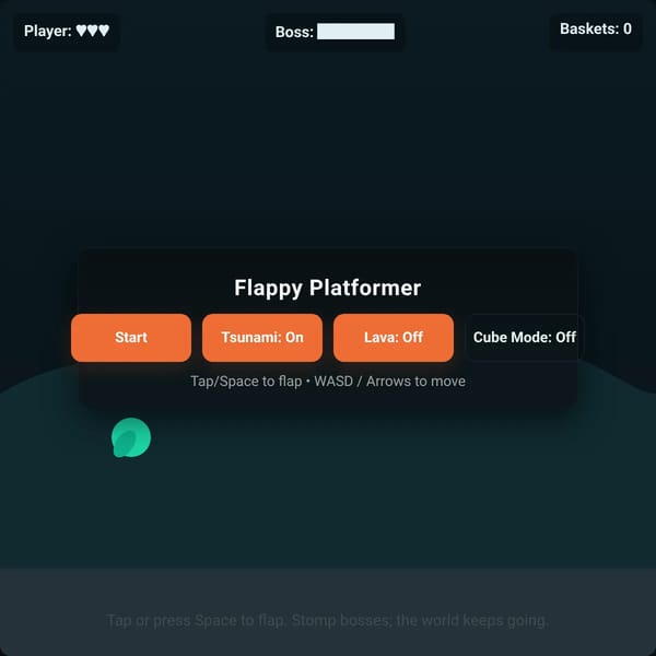 Flappy Platformer Boss