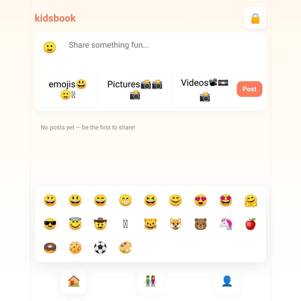 kidsbook (Social feed with parental controls)