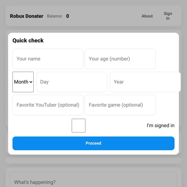 Roblox Donater
