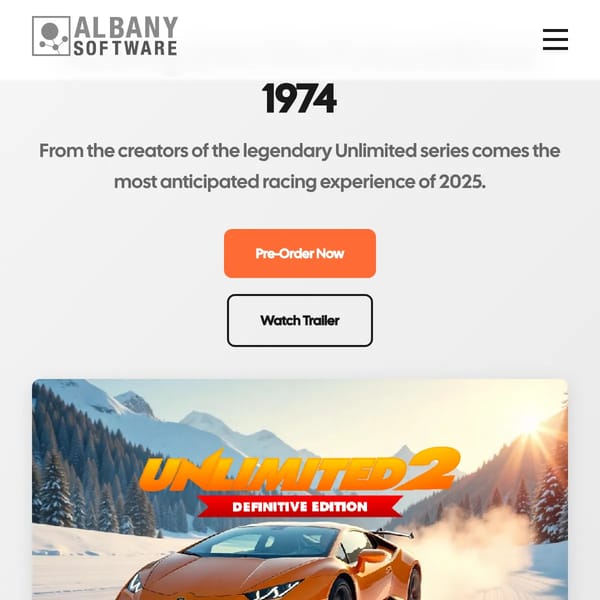 Albany Software - Racing Into the Future Since 1974