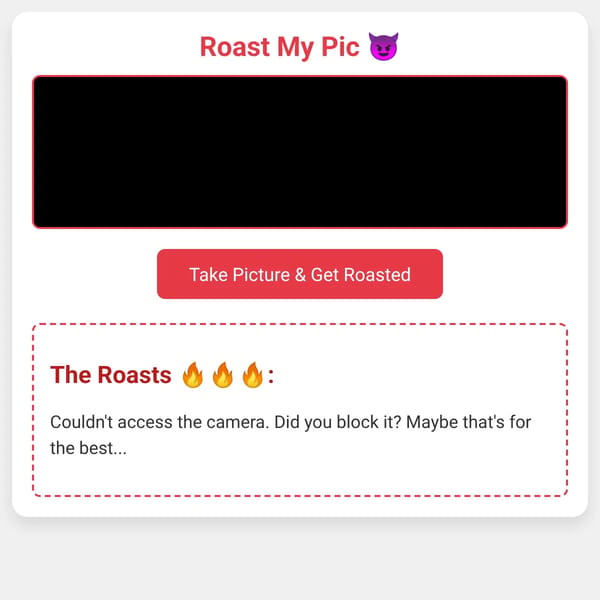Roast My Pic