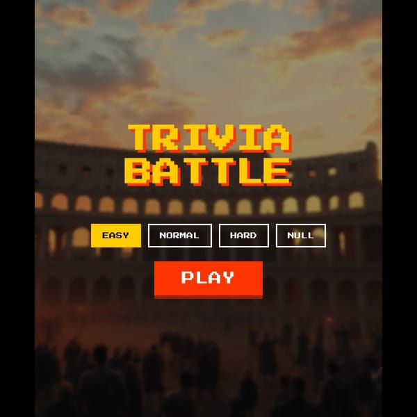 1v1 trivia battle but I add your suggestions