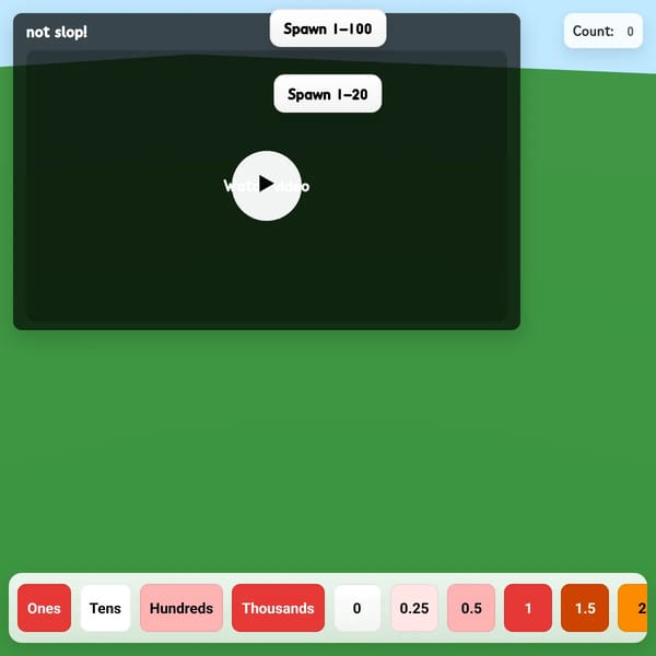 Numberblocks 3D Playground