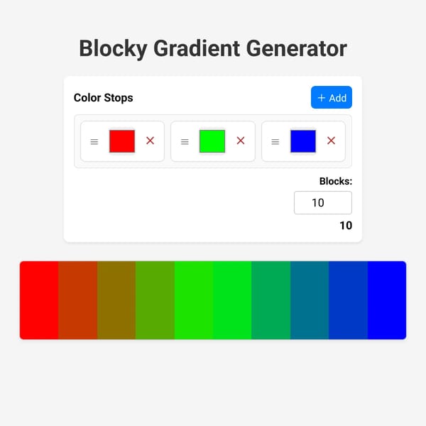 Blocky Gradient Generator