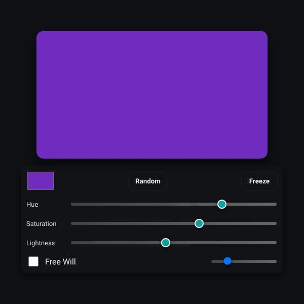 Color & HSL Control Playground