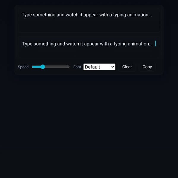 Text Input and Preview Tool