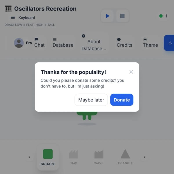 Oscillators Recreation - Interactive Audio Characters