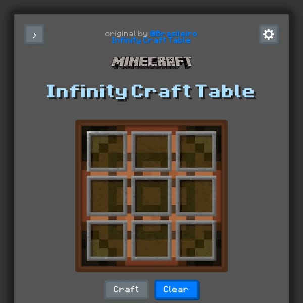 Minecraft Infinite Crafting Table (With Added Features)