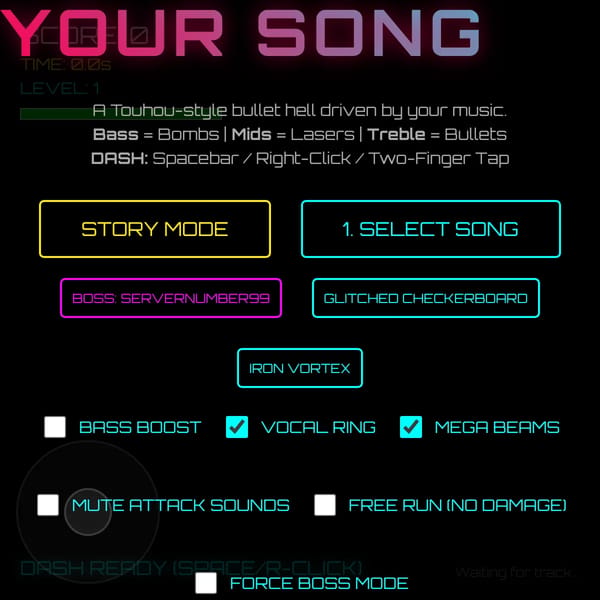 Survive Your Song - Audio Visualizer Bullet Hell