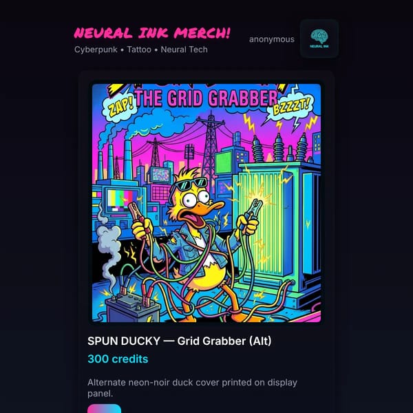 NEURAL INK Merch!