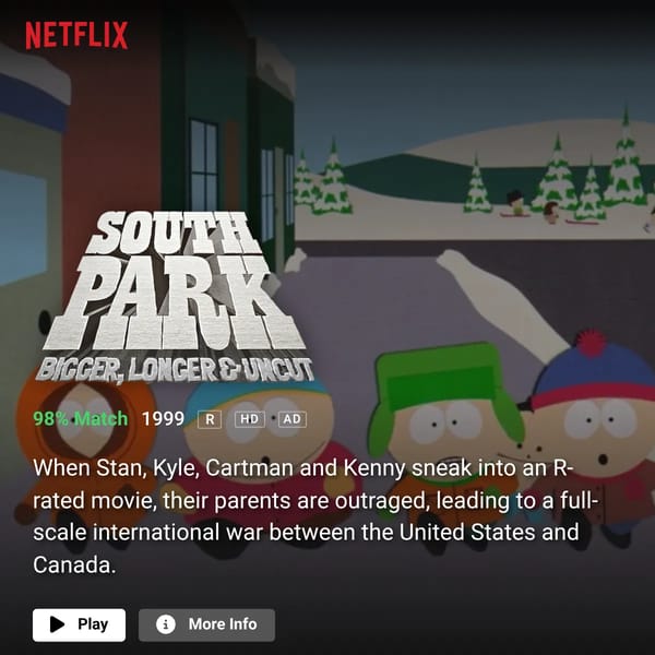South Park: Bigger, Longer & Uncut - Netflix