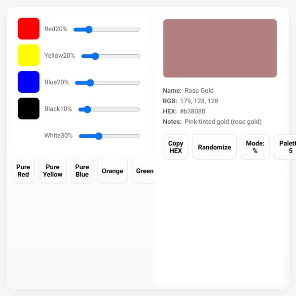 Color Mixer