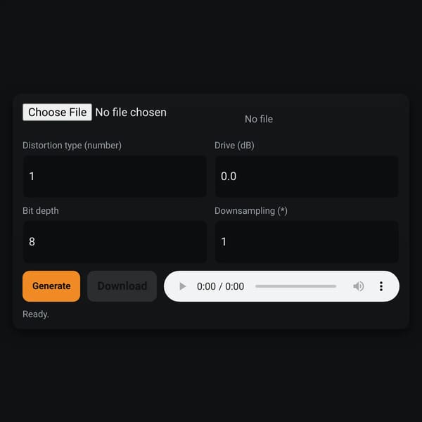 Audio Bitcrusher 2