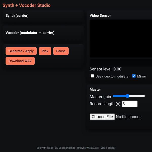 Synth + Vocoder Studio