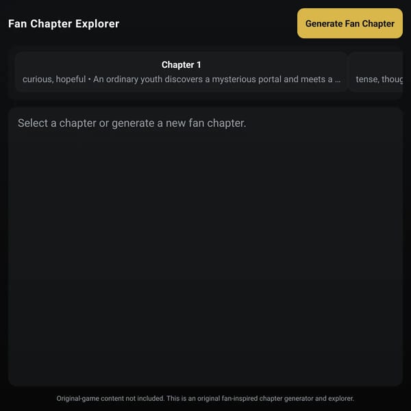 Fan Chapter Explorer