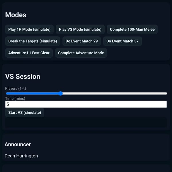 Websim: Melee Unlocks