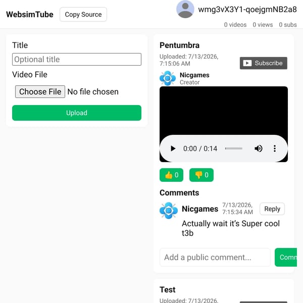 WebsimTube