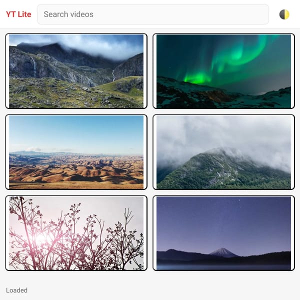 YouTube-like Gallery