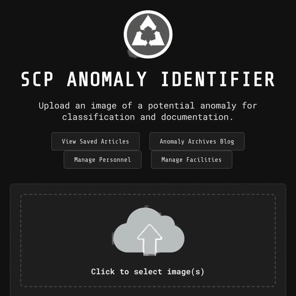 SCP Article Generator