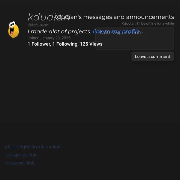 my profile