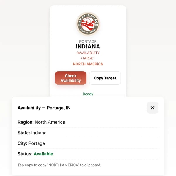 Portage Availability