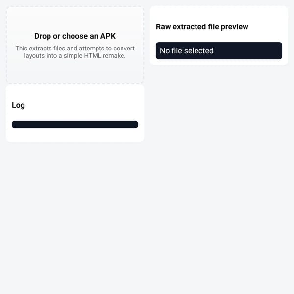 APK → HTML Remaker