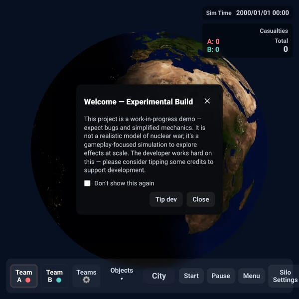 Nuclear war simulator (Original)