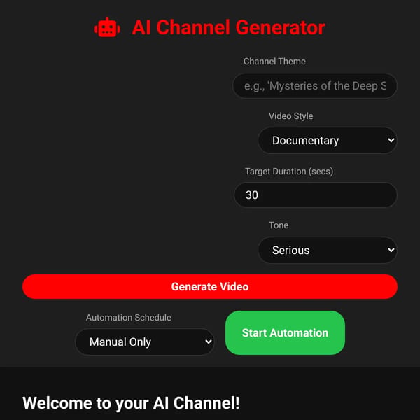 AI YouTube video Generator