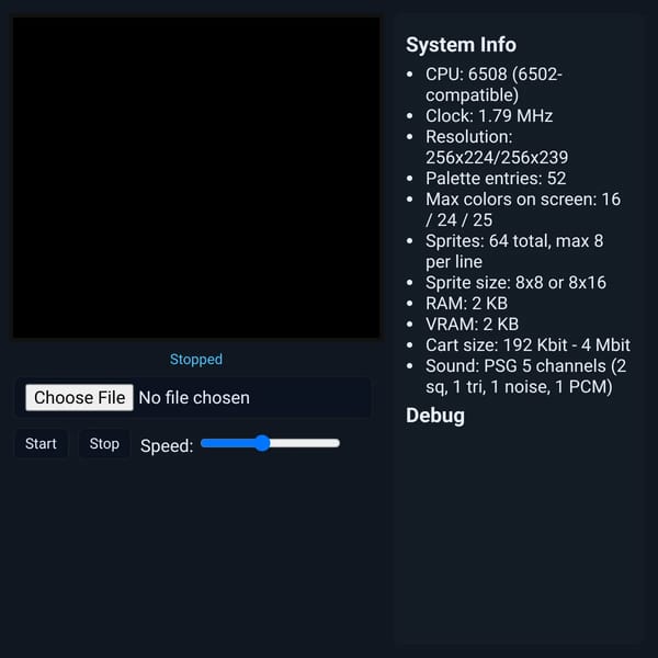 Minimal NES-like Emulator (Prototype)