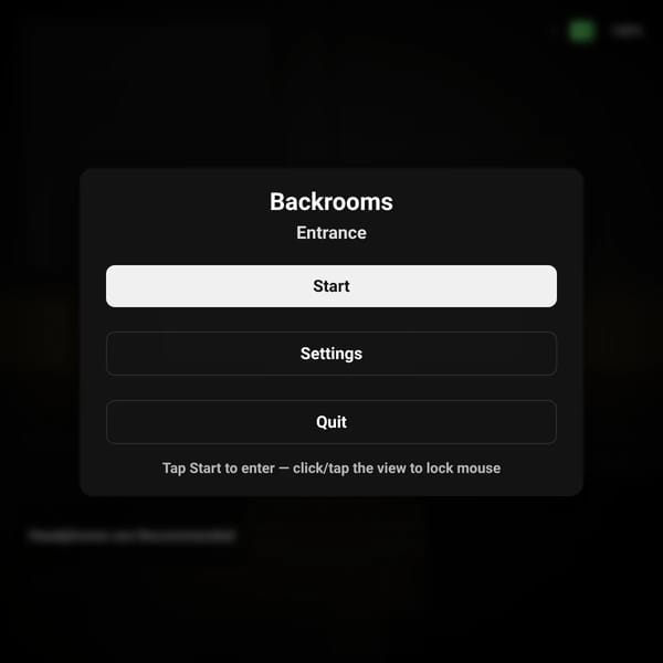 Backrooms - Entrance
