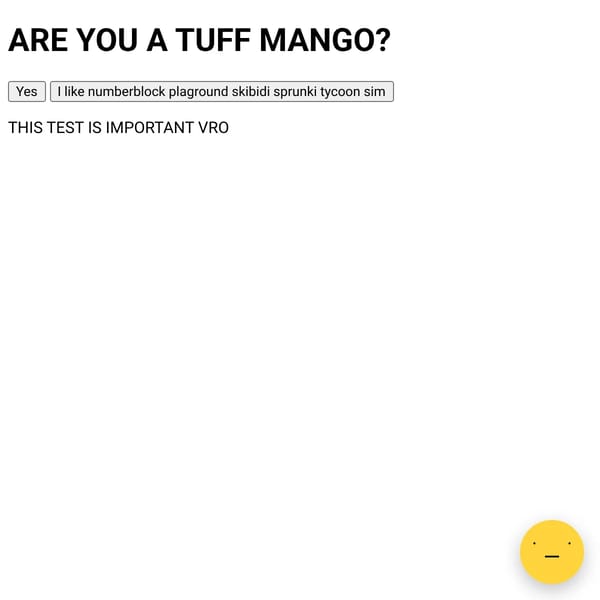 THE MOST IMPORTANT WEBSIM TEST.........