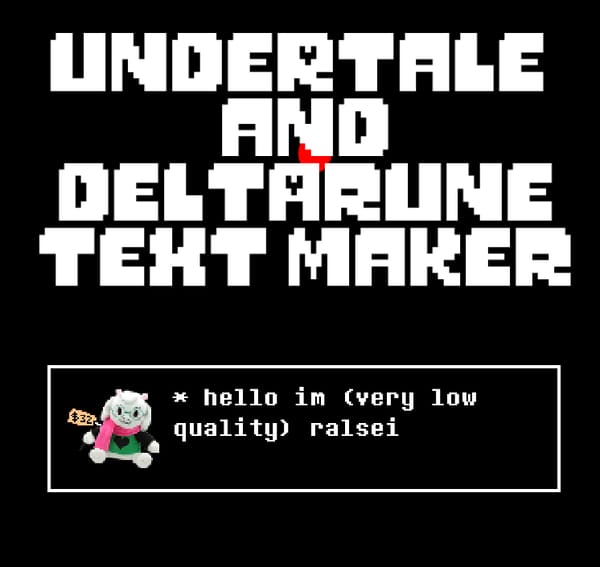 UNDERTALE/Deltarune Dialogue Creator ADVANCED v1