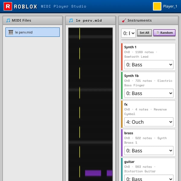 Roblox MIDI Player
