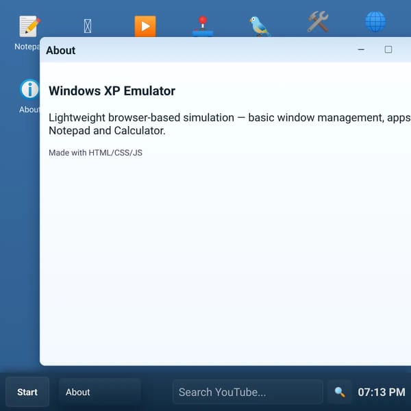 Windows XP — Emulator