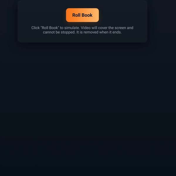 Roll Book — Video Overlay
