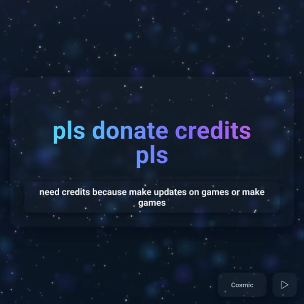pls donate credits pls