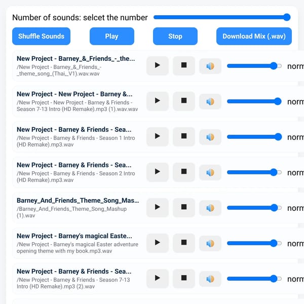 AI Random Sound Mixer