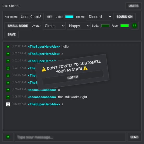 Disk Chat