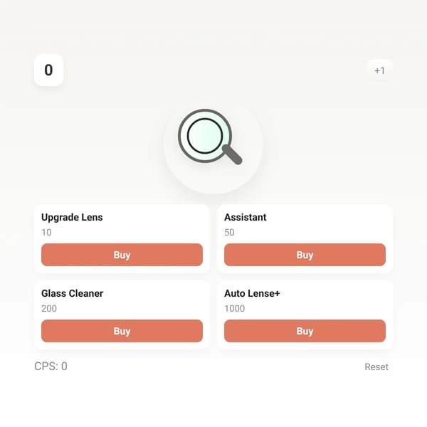 Magnifying Glass Clicker